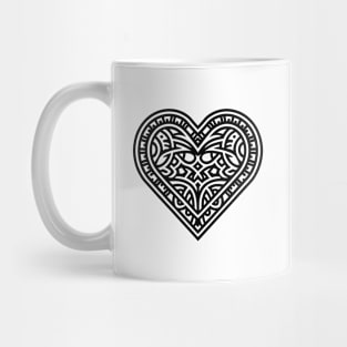 The Heart (Black) Mug